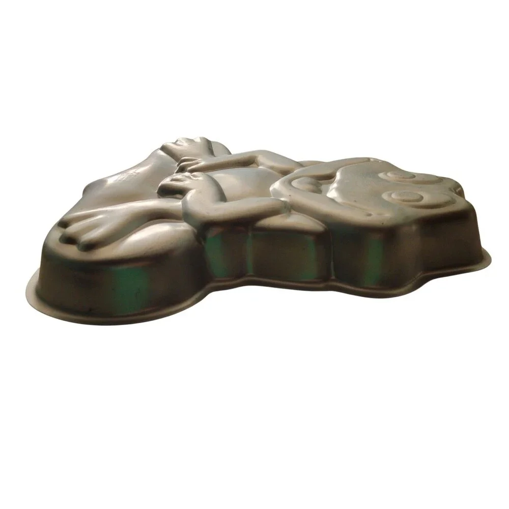 Wilton 1979 Vintage Aluminum Frog Cake Pan Mold #502-1816 Made In Korea